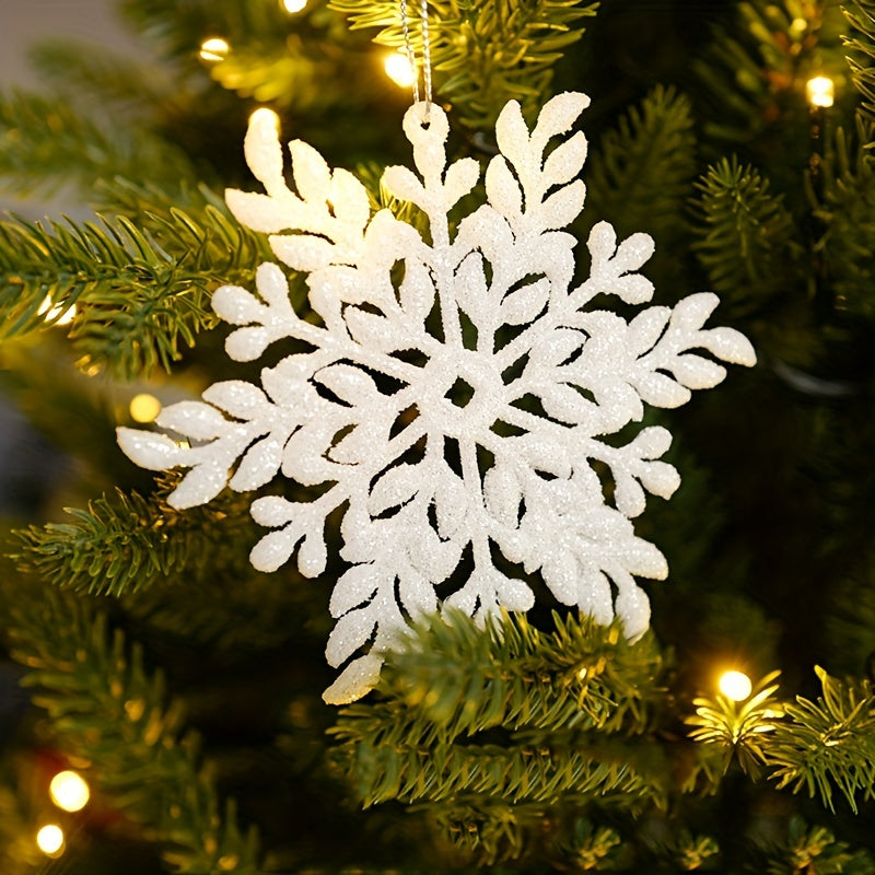 Christmas Tree Hanging Ornaments Snowflake Angel Deer Pendants