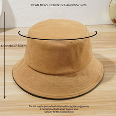 Women's Embossed Corduroy Bucket Hat - Outdoor Bucket Hat