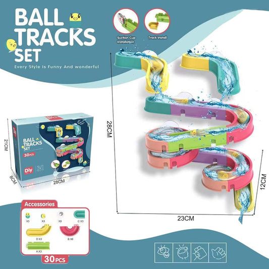 30 Pack Waterfall Bath Toys for Kids 3-6 Years