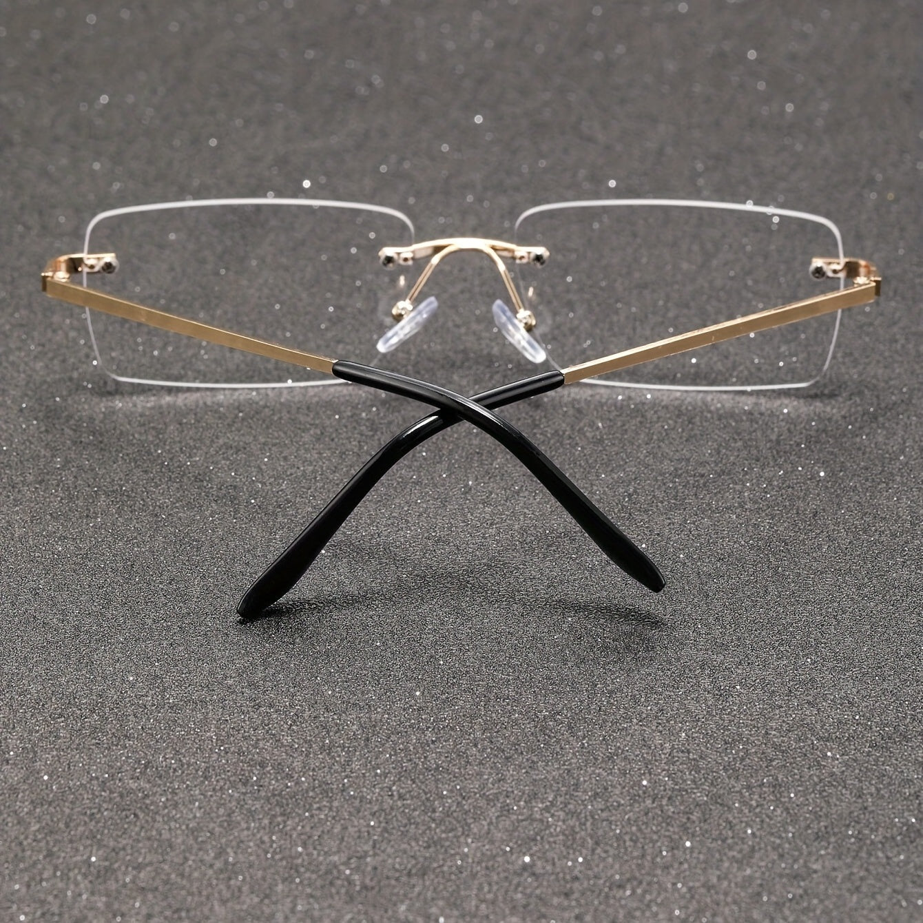 Metal Rimless Eyeglasses for Men
