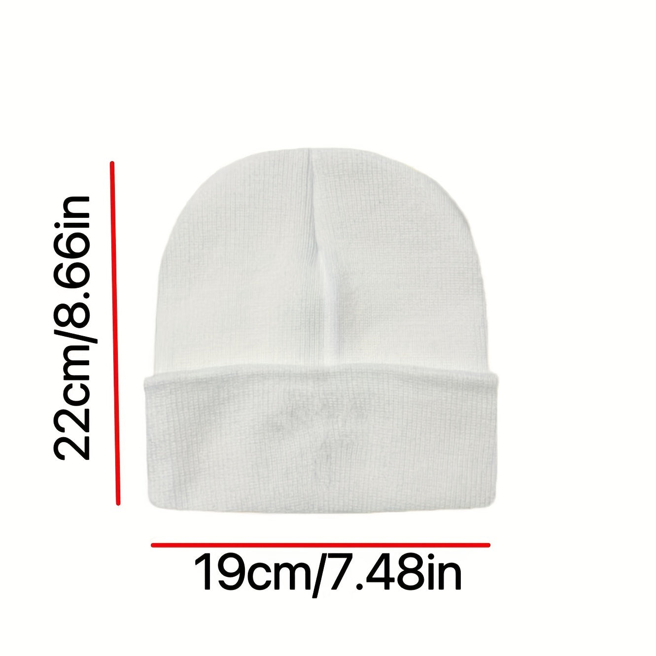 Fashionable Ear Protection Knit Beanie Hat With Animal Embroidery
