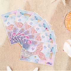 10pcs Pink Mermaid Fish Tail Party Bags