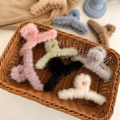 Women's Winter Fur Hair Clip Hair Accessories 1pc