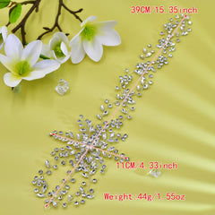 Red Sequin Snowflake Hairband for Brides/Formal Events