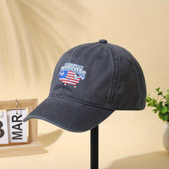 Distressed Cotton Dad Hat Vintage Washed Baseball Cap