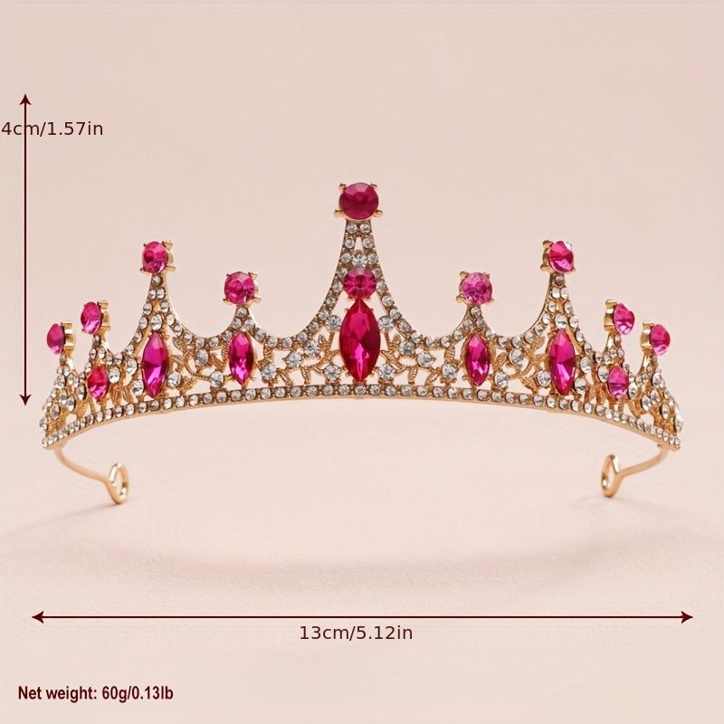 Baroque Crystal Wedding Crown Hair Accessories for Women
