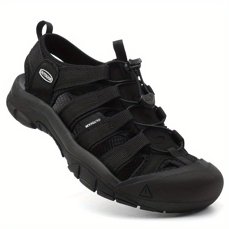 Men's No Tie Sandals Outdoor Hiking Trekking Beach Shoes