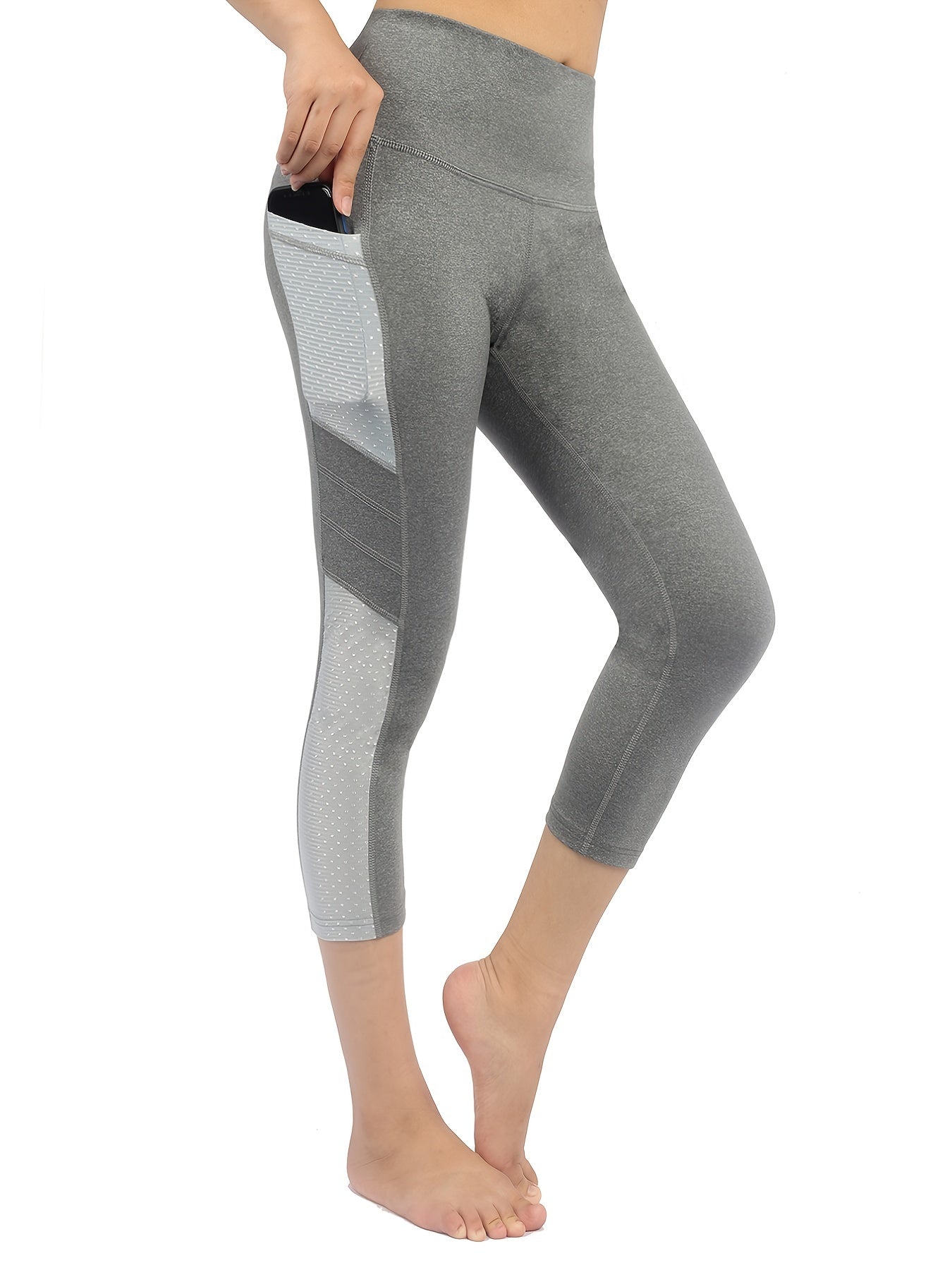 Dotted Stitching Leggings High Waist Yoga Pants