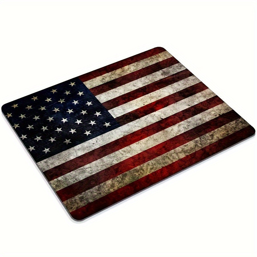 1pc American Flag Mouse Pad Non slip Rubber Base Computer Mouse Pad