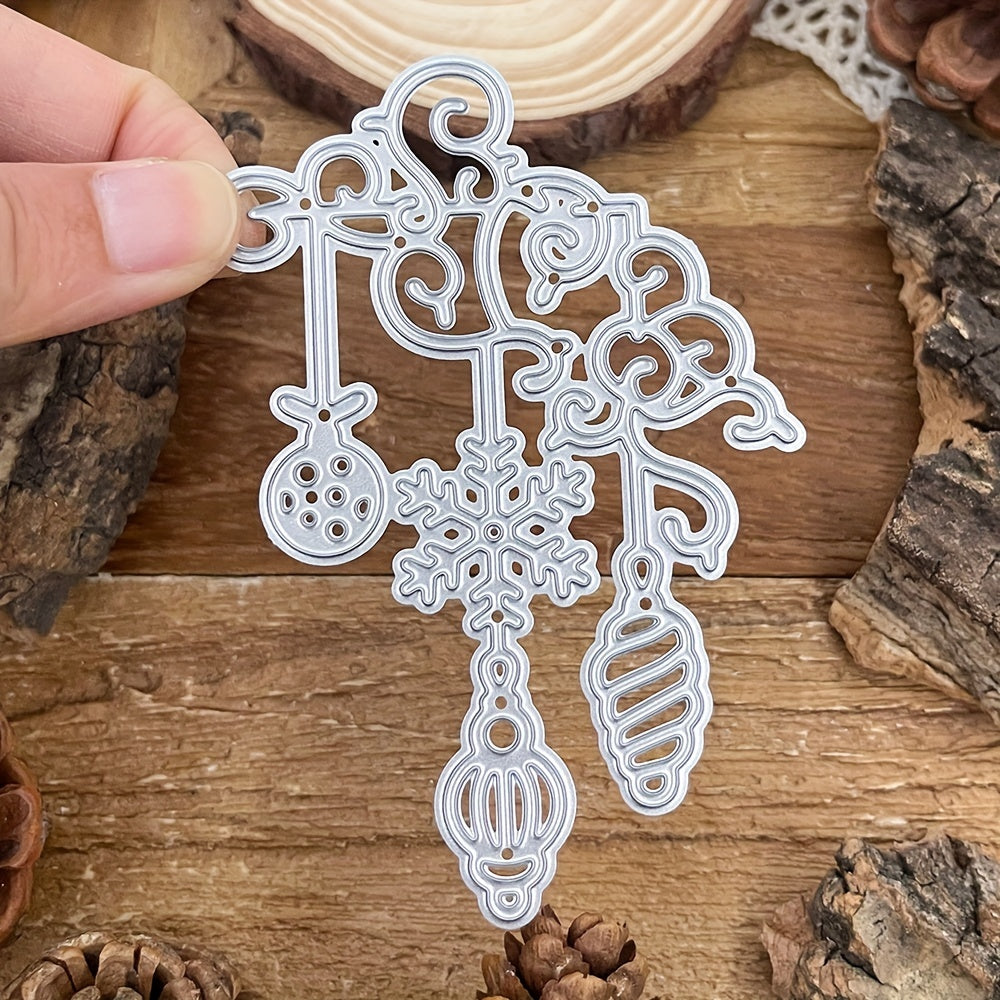 1pc Christmas Lantern Pendant Metal Cutting Dies for Scrapbook Paper Craft