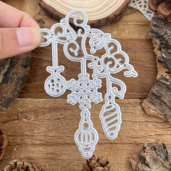 1pc Christmas Lantern Pendant Metal Cutting Dies for Scrapbook Paper Craft