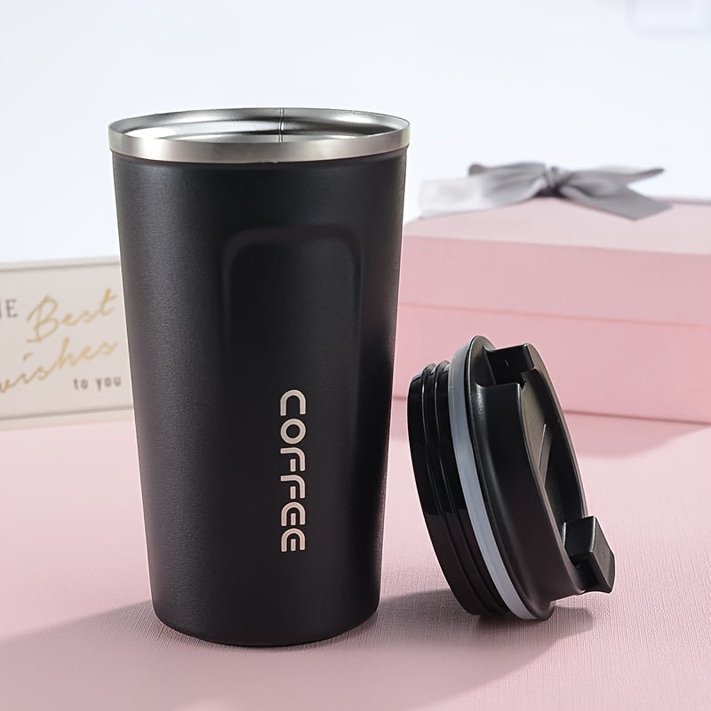 17oz Stainless Steel Coffee Cup with Lid