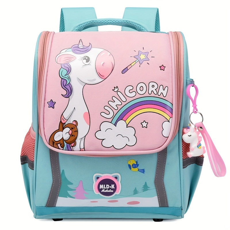 Dino Unicorn Backpack Bucket Bag Large Capacity Water Resistant