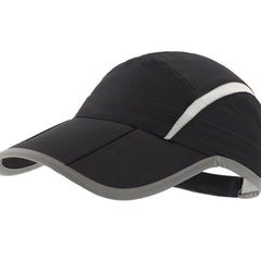 Foldable Mesh Sports Hat with Reflective Stripes for Men