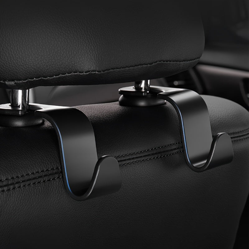 2pcs Car Seat Back Hook Hidden Hook Car Hanging Item Hook Headrest Seat Back