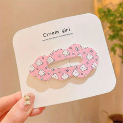 Girls Fruit Leaves Flower Snap Hair Clip Hairpin Side Clip Headwear