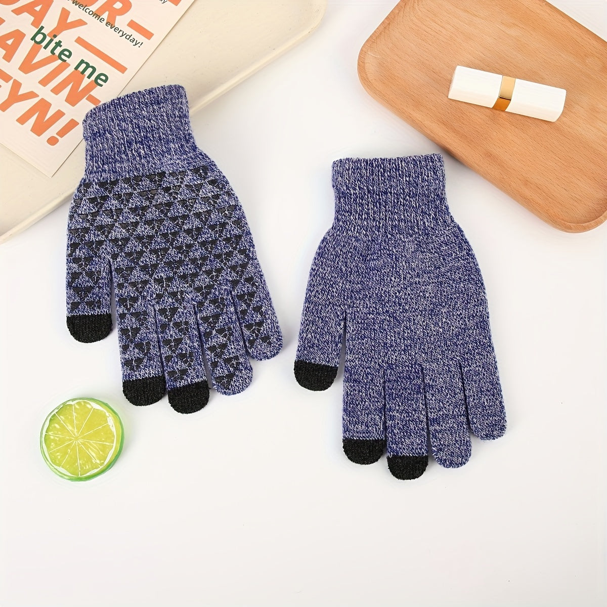 Winter Knit Gloves Cycling Gloves Coldproof Touch Screen Warm Gloves Men Women