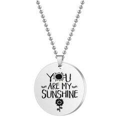 Sunshine Stainless Steel Keychain Necklace