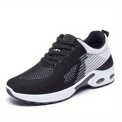Women's Air Cushion Sports Shoes Casual Knitted Shock Absorption Running Shoes
