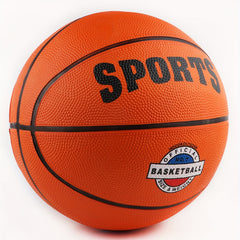 Rubber Basketball Size 7 for Adult with Needle and Net Bag