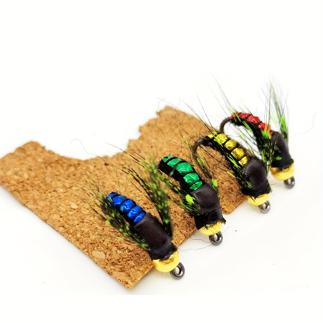 8pcs Fast Sinking Fly Fishing Nymph Bait Trout Insect Lure Micro Accessories