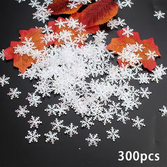 300pcs Snowflake Confetti Christmas Party Table Decorations
