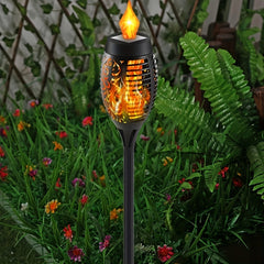 4 Pack Solar Torch Lamp Halloween IP65 Waterproof Garden Decor