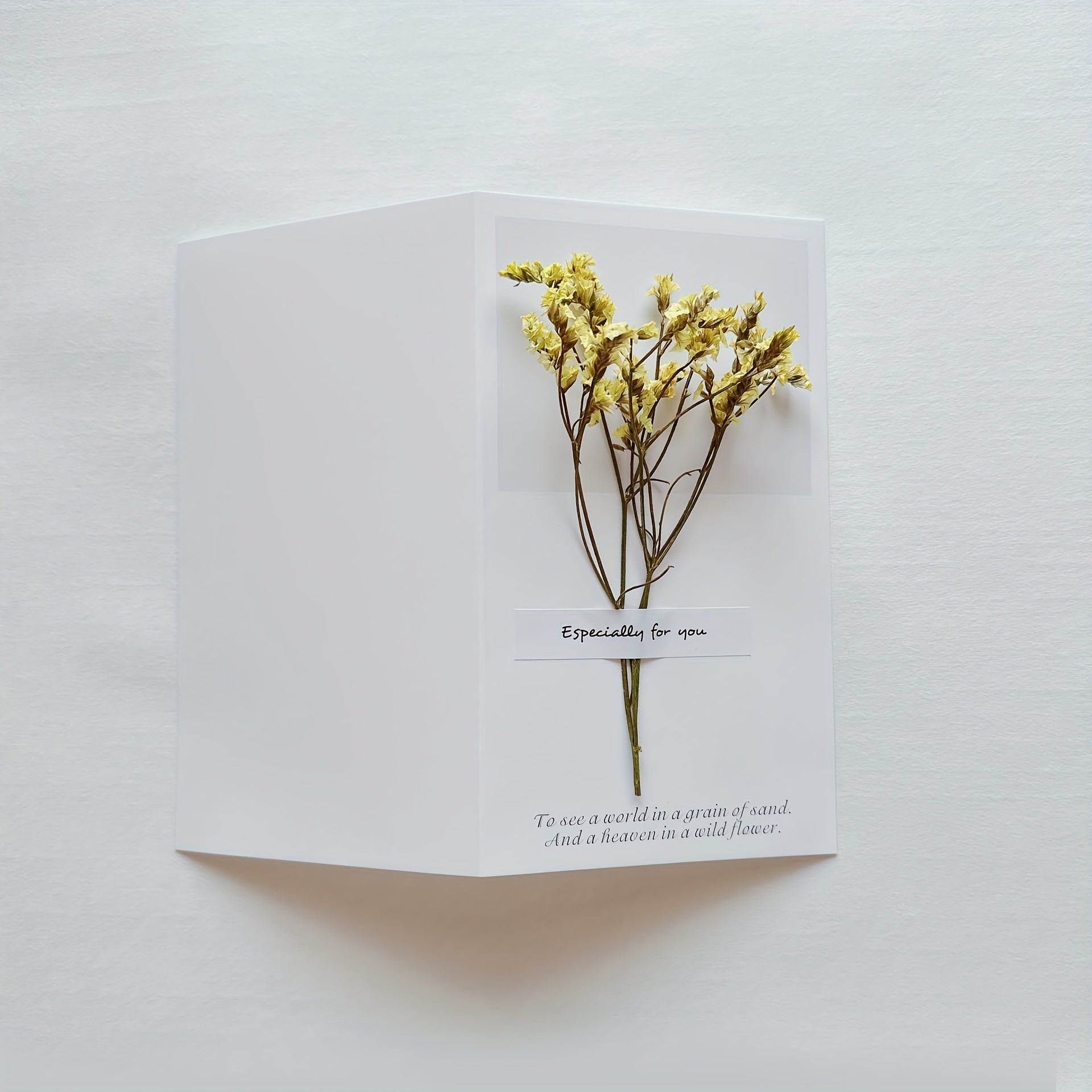 Dry Flower Greeting Card Birthday Father's And Mother's Christmas Halloween