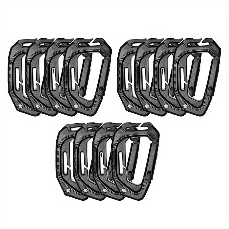 4pcs Outdoor Multifunctional D-shaped Ring Keychain Buckle