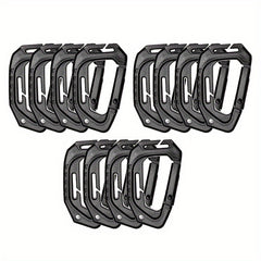 4pcs Outdoor Multifunctional D-shaped Ring Keychain Buckle