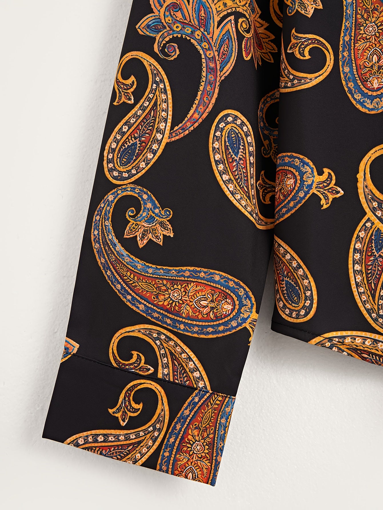 Paisley Men's Long Sleeve Shirt Autumn Clothing