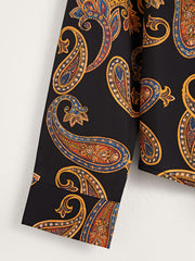 Paisley Men's Long Sleeve Shirt Autumn Clothing