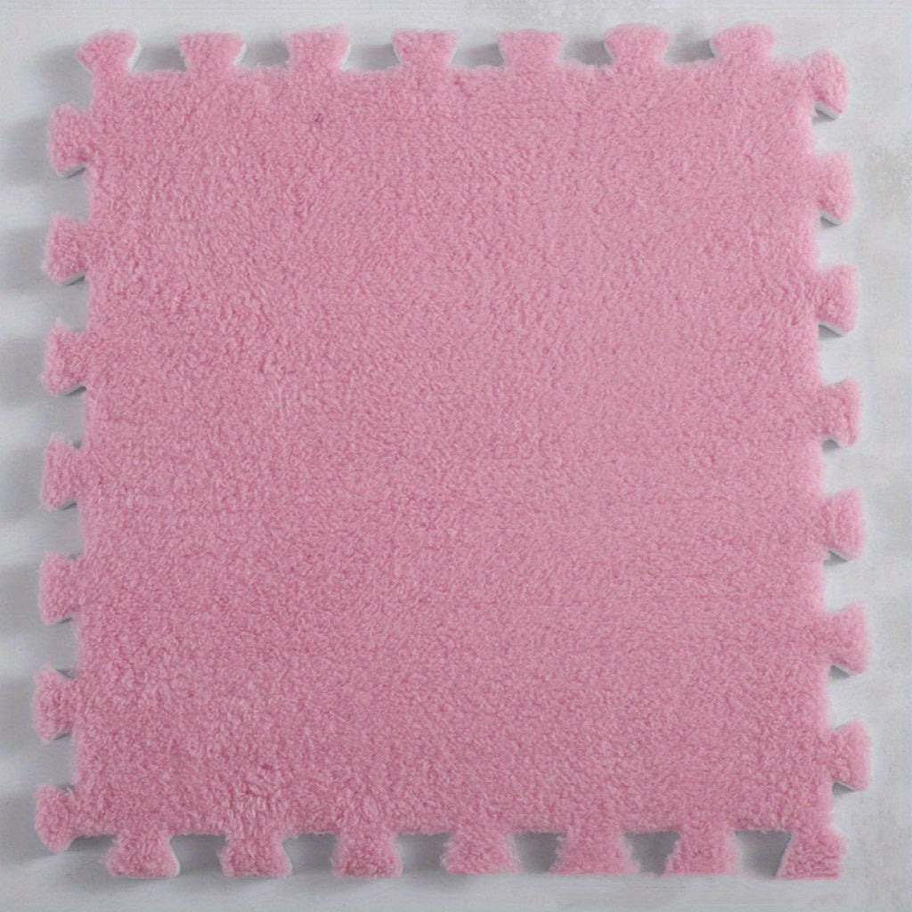 10pcs Bedroom Rug Splicing Mat Living Room Floor Rug Washable Cut