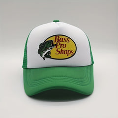 Fish Print Mesh Trucker Hat Unisex Casual Baseball Cap Sunscreen Dad Hats