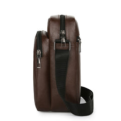 Men's PU Leather Bag Shoulder Bag Business Casual Large Capacity Messenger Bag