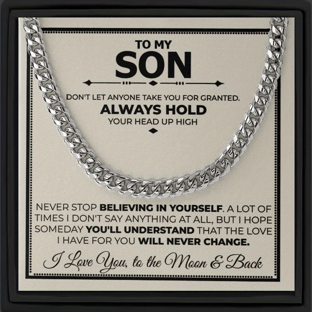 Stylish Hip Hop Chain Necklace Stainless Steel Decorative Accessories