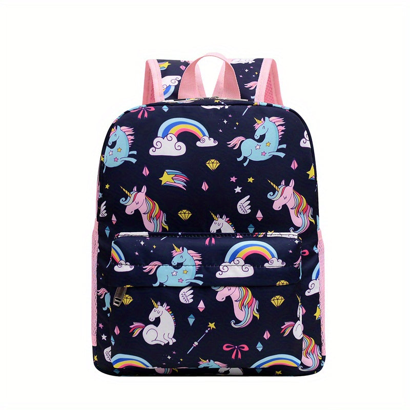 Kids Cartoon Backpack Large Capacity Lightweight Travel School Bag