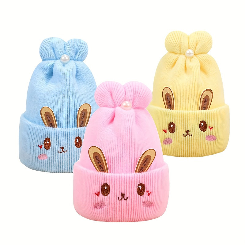 Kids Winter Little Rabbit Beanie Hat
