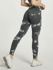 Tie Dye Yoga Tight Pants High Stretch Fitness Leggings