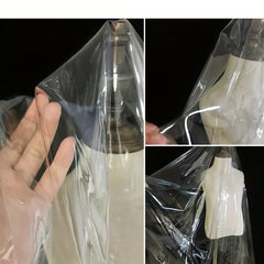 Transparent TPU Fabric Waterproof Plastic Fabric 0.91m x 2.74m