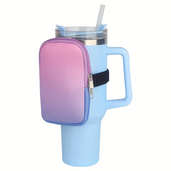 Water Bottle Pouch for 40oz Tumbler, Phone Pocket, Arm Band, Coin Holder