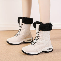Women's Snow Boots with Air Cushion & Thermal Insulation