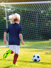 4 Pcs Quick Dry Soccer Kids Boys Jersey & Shorts & Socks & Knee Pads
