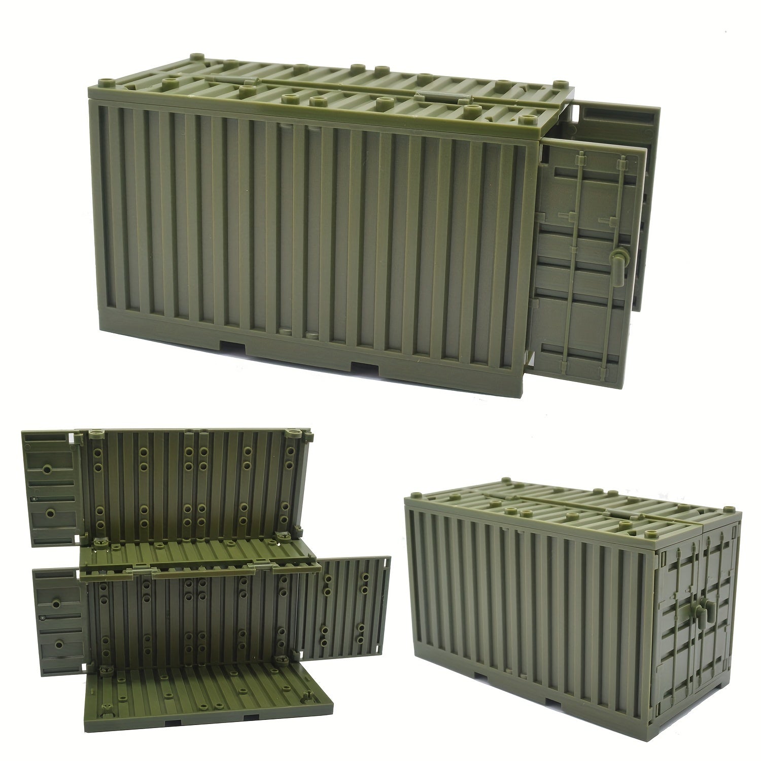 3 in 1 Military Container Building Blocks Educational Toys