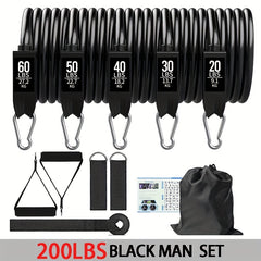 Resistance Bands Set with Door Anchor Handles Carry Bag