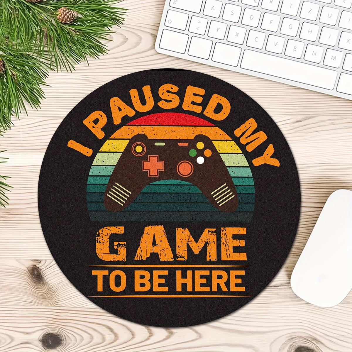 Retro Game Console Mouse Pad Art Pattern Non Slip for Gaming Halls