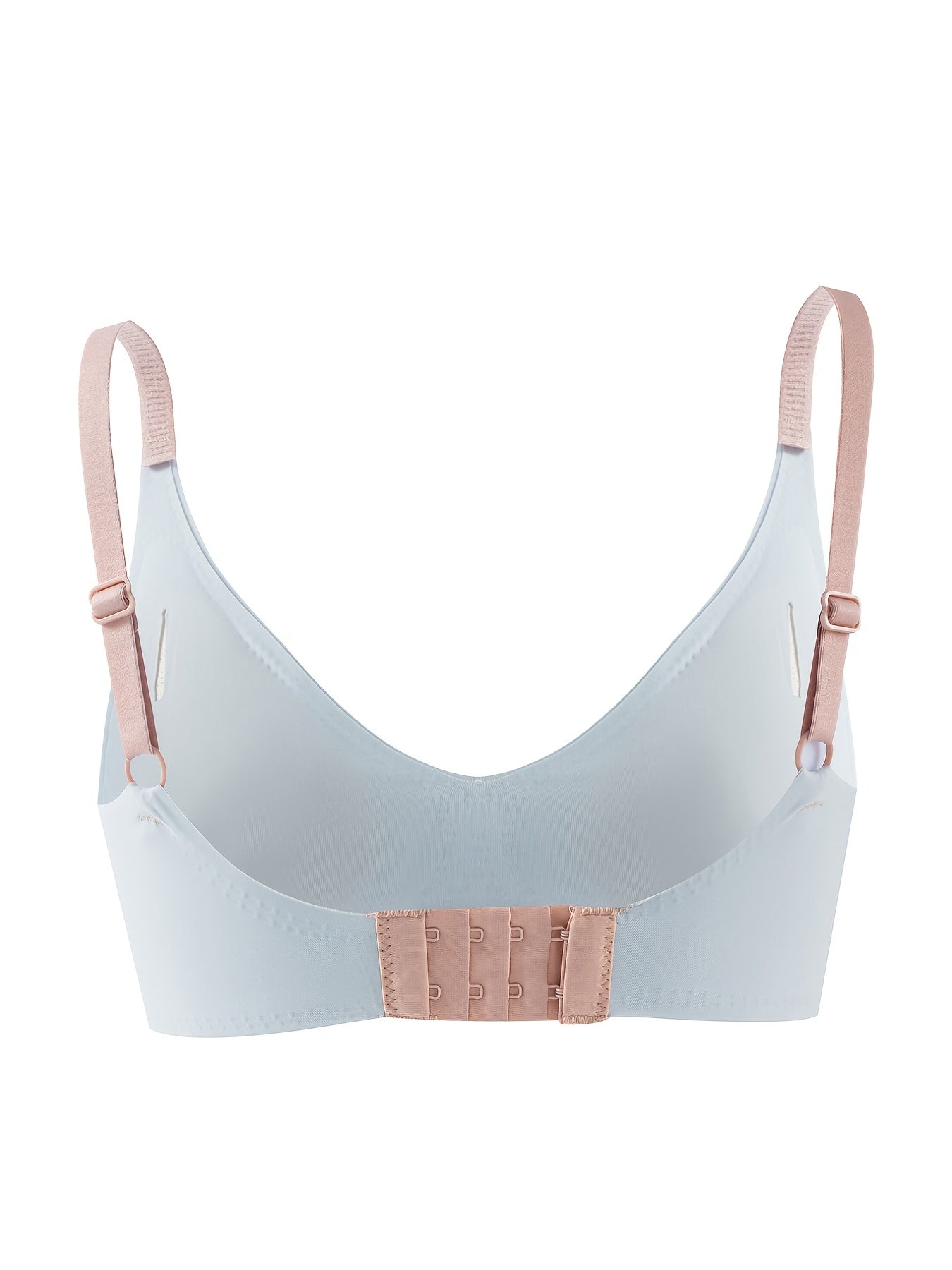 Heart Print Wireless Bra Comfy & Soft Scallop Trim Everyday Bra