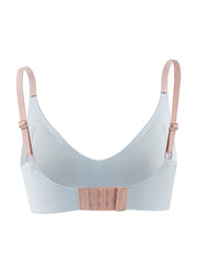Heart Print Wireless Bra Comfy & Soft Scallop Trim Everyday Bra