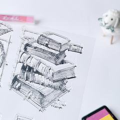 Silicone Transparent Clear Book Stamp For DIY Crafts