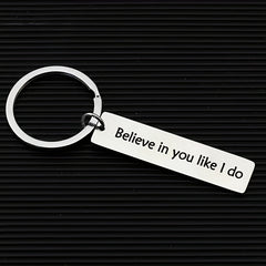 Motivational Keychain Gift For Friends Stainless Steel Keyring